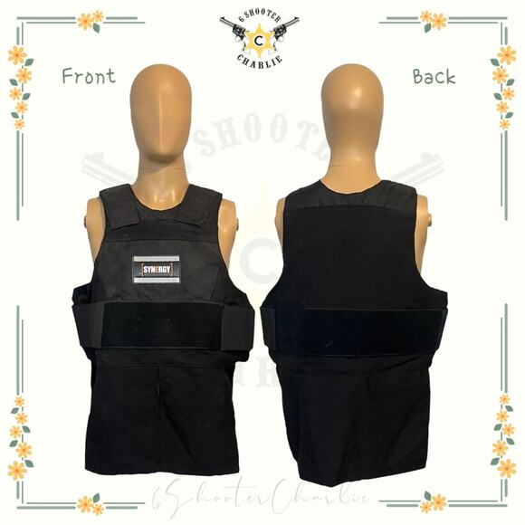 FIRST CHOICE Synergy Tactical Black Armor Carrier One Size Hook Loop Closure - Picture 1 of 6